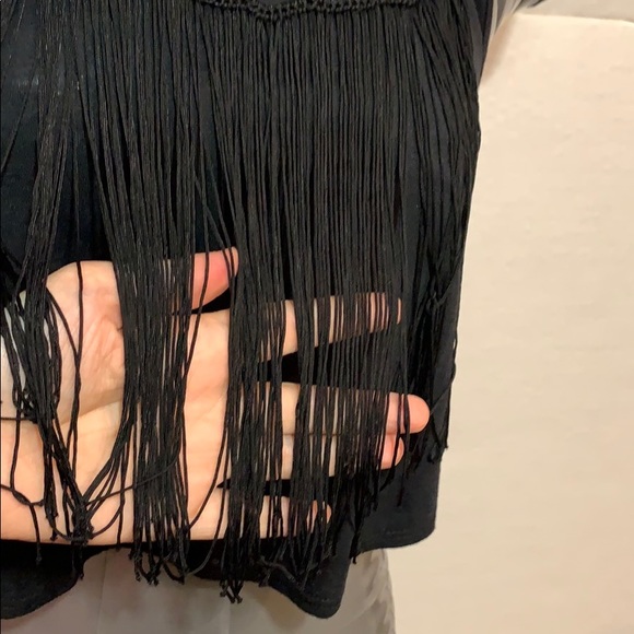 SALE!!! High low tank with fringe detail - Picture 6 of 8